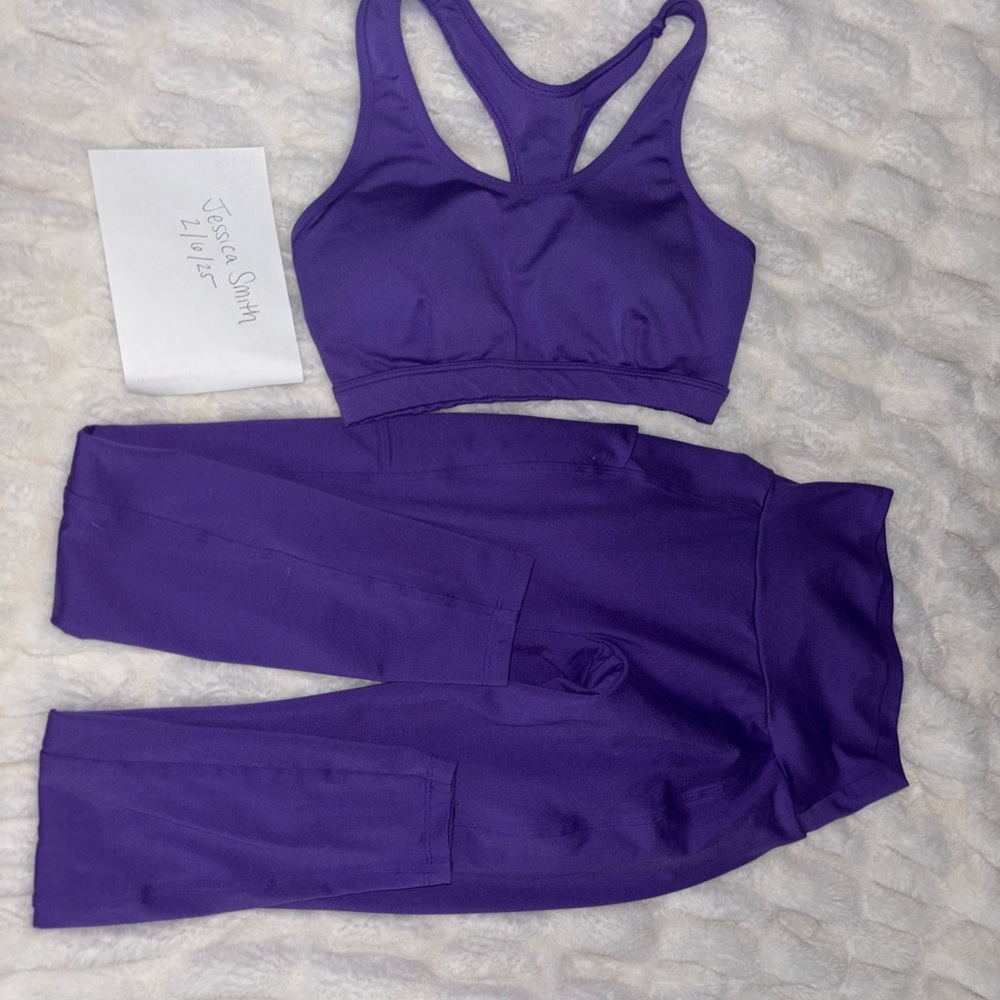 Bombshell Sportswear Skullcrusher SET Pocket Leggings Purple